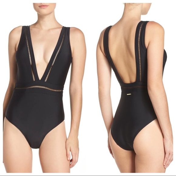 Ted Baker Starza Plunge One Piece Swimsuit NWT